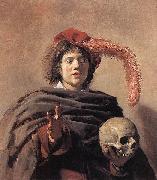 Frans Hals, Young Man holding a Skull